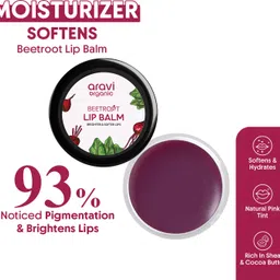 aravi organic Beetroot Lip Balm With Beetroots,Shea Cocoa Butter - For Dry & Chapped Lips Beetroots-picture-14