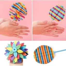 xqzmee Candy Flower Hand Fidget Spinner Toys for Kids| Rotating and Twisting Fun Toy Rattle image 2