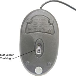 ANJO Wired Mouse with LED Lights, Optical LED Sensor Tracking, Plug N Play, Clickable Scroll wheel, High Resolution 2000 Dpi technology for Laptop/Desktop/PC/ Mac/Notebook/Tablet/Mobile (Black) Wired Ambidextrous Optical Gaming Mouse image 3