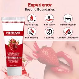 7Days 1lube gel for men lubricant sensual gel for men women NightBlue Strawberry Lubricant-image-7