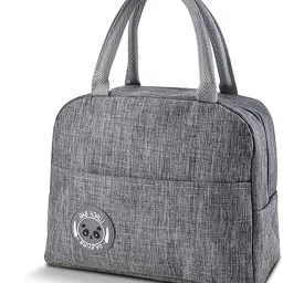Portable and Reusable Insulated Canvas Thermal Lunch Bags Outdoor Carrying bag 2 Containers Lunch Box-image-59