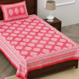 104 TC Cotton Single Printed Flat Bedsheet-26