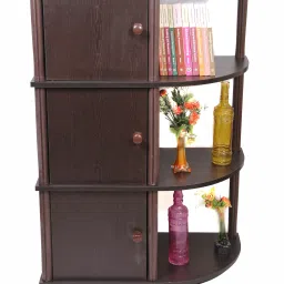 Engineered Wood Semi-Open Book Shelf-2