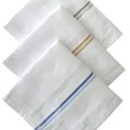 PALMLON Premium Cotton Handkerchief – Soft, Absorbent & Durable, Ultra Soft, Durable ["White"] Handkerchief-image-42