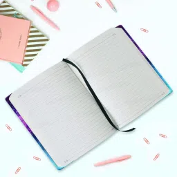 jhingalala Fireflies Hard Bound Undated A5 Diary Notebook (20 X 14.5 CM, 80 GSM, 190 Ruled Perforated Pages) Diary for Gifting, Personal Diary A5 Diary Ruled 190 Pages image 3