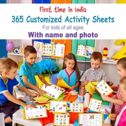 editone Customized 365 Pages Kids Activity Sheets: Personalized with Child's Name, Photo image 4