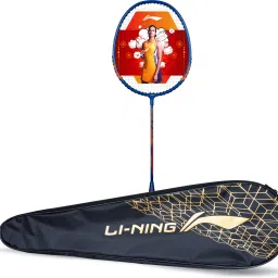 Smash-XP-303 Pro Badminton Racket (Set of 1 + 1 Full Cover) Multicolor Strung Badminton Racquet-70