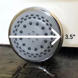 debaths Kettle Round ABS Overhead Shower 3.5" (WITHOUT ARM) Fixed Mount image 5