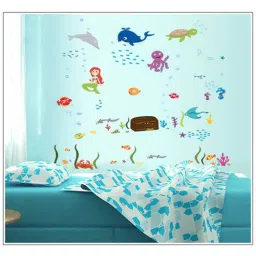 print mantras Octopus Fish In Sea For Kids Room Wall Sticker-picture-18