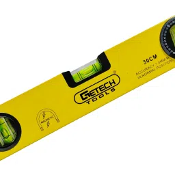 luxurium decor Magnetic Aluminium Spirit Level | Box Section with Printed Scale & 3 Vials Heavy-Duty Construction Magnetic Engineer's Precision Level image 2
