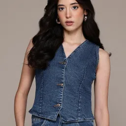 nifty Solid Women Waistcoat-picture-24