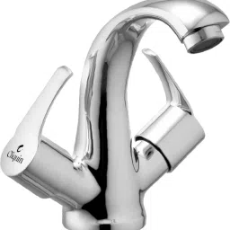 CSCHM402-Topaz Fusion Center Hole Basin Mixer Tap with Dual Lever – Chrome Finish Mixer Faucet-image-92