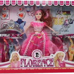 Latest Model Elegant Doll Set with Accessories Dolls Changing Clothes for Girls-image-4