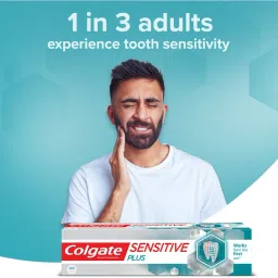 colgate Sensitive Plus Toothpaste 70gm (Buy 1 Get 1) & Gentle Sensitive Toothbrush 4Pcs Toothpaste image 2