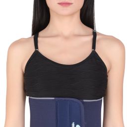 Abdominal belt after delivery for tummy reduction (Ab Blue 8Inch -M(30-34) Inch Back / Lumbar Support-image-44