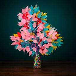 Artificial Ficus Leaves Branches without Pot for Home Party Wedding Decor Multicolor Wild Flower Artificial Flower-17