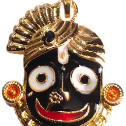 Jagannath Face Gold Plated Pendant / Locket for Both Boys and Girls 01 Piece Gold-plated Metal Locket-image-19
