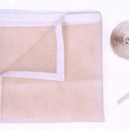 iblay Polyester Adults Washable prestiched mosquito net for window 6*6 ft with adhesive velcro tape Mosquito Net image 3