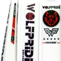 Wolf Pride Vintage Red/W Tennis Ball White Double Blade Full Size-8 PVC/Plastic Cricket Bat For 15+ Yrs-image-42