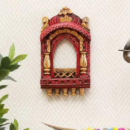 craft tree Solid Wood Jharokha In Pink Colour-picture-24