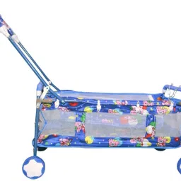 steeloart Baby Crib and Cradle Two in One (Blue) image 2