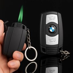 Keychain Lighter – Stylish Refillable Flame Torch Key Fob Design Pocket Lighter-image-55