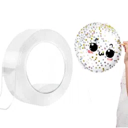 Double Side Adhesive Silicon Tape Wtih Glitter Adhesive Dispenser Washable Reusable (Manual)-image-10