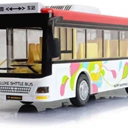 Metal Alloy Diecast Long London Toy Bus Light Sound Pullback For Kids School Bus-5