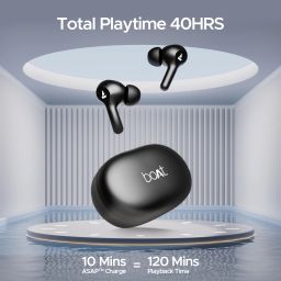 boat Airdopes 71 w/ 40 HRS Playback, ENx Technology & Beast Mode(Low Latency) Bluetooth Headset image 2