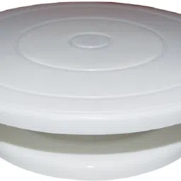 NEW CLASSIC ADJUSTABLE TILTABLE CAKE DECORATING TURNTABLE REVOLVING CAKE STAND (MULTICOLOR) Plastic Cake Server-image-9