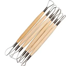 Wire Clay Modelling Tool - Set of 6 Pieces Hunting wood-image-63
