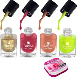 Perfect Stay Trendy Safe & Fast Dry ,Nail Art ,Glossy Finish Nail Polish Combo-108