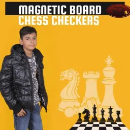 Travel Chess Set with Folding Chessboard Game Educational Toys for Kids Design 5 25 cm Chess Board-picture-14