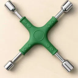 4-Way Universal Cross Wrench for Garage, Car, and Workshop Use_S06 Multi-Size Cross Wheel Wrench_Smx-01 Single Sided Lug Wrench-18