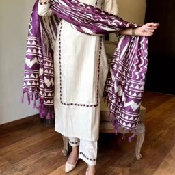 Printed Kurta, Salwar & Dupatta Set-image-76