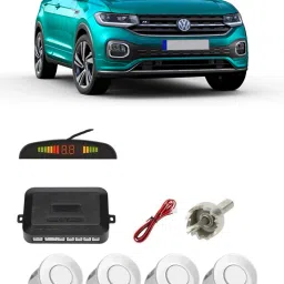 AB614 Silver Car Reverse Parking Sensor with LED Display 4 Sensor A614 Parking Sensor-image-32