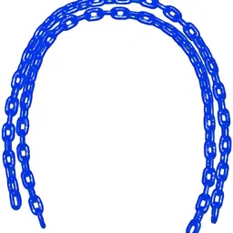 hop n play 2 Meter Heavy Duty Rubber Coated Chain Outdoor Plastic Coated Swing Link Chain-picture-4