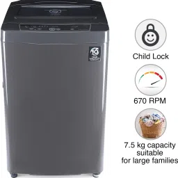godrej 7.5 kg Fully Automatic Top Load Grey image 3