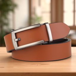 Men Formal Tan Genuine Leather Belt-image-18