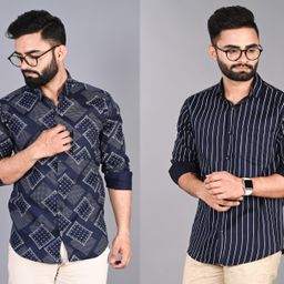 fubar Men Slim Fit Printed Spread Collar Casual Shirt-picture-24