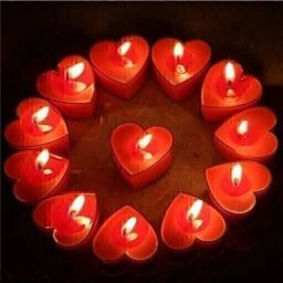Special moment Heart Shaped Red Candles scented Red Love Romantic Heart Shape Candle (Red, Pack of 10) Candle-picture-2