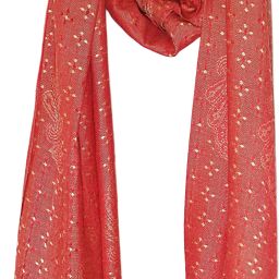 Woven, Self Design Viscose Women Light Blue Fancy Scarf, Scarf, Stole-image-21