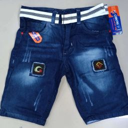 Solid Men Denim Blue Denim Shorts-image-57