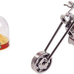 Drop Game and Metal Decorative Handmade Motor Bike ( Pack of 2)-25