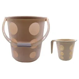 Brown 25 Ltr Polypropylene Bucket Set (Set of 2) by Regalo-picture-23