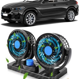 Car Fan 12V 360 Head 2 Speed Quiet Strong for All Auto Vehicles-G-166 Car Interior Fan-image-7