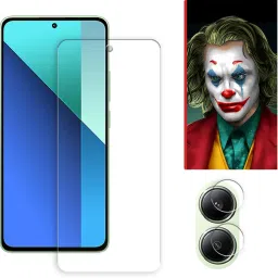 SOMTONE Edge To Edge Tempered Glass for Xiaomi Redmi Note 13 4G Tempered Glass Screen Protector | Anti-Scratch | Edge to Edge Full Coverage | 9H Hardness ( 1 FRONT SCREEN GUARD + 1 CAMERA LENS PROTECTOR + 1 FREE BACK EMBOSSED SKIN026 )-14