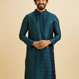 manyavar Men Silk Blend Kurta Pyjama Set-picture-35