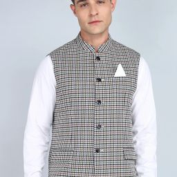 Self Design Men Waistcoat-image-28