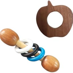 Neem Wooden Teether Combo For Kids First Toy Teether-image-17